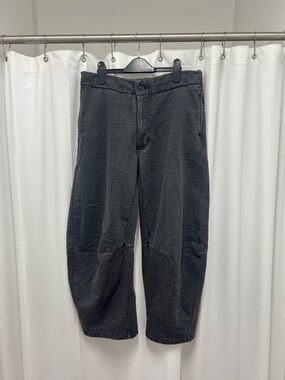 BDG Charcoal Gray Black Barrel Leg Sweatpant